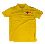 Customized DEPED MATATAG Yellow Gold Drifit Polo Shirt