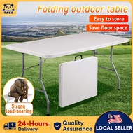 TAKE 4FT 6FT Foldable Banquet Table Event Catering Hall Buffet Heavy Duty Exhibition Dining Outdoor 
