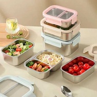 Hongjun 316L Stainless Steel Lunch Box Heating Lunch Box Household Fresh-keeping Box Refrigerator Fr
