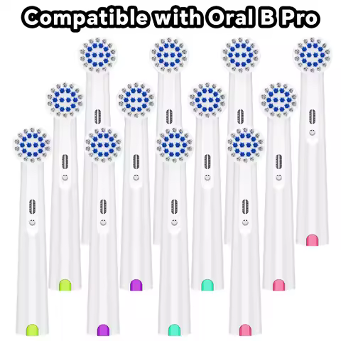 4/12/20x Soft Rotating Replacement Brush Heads Compatible with Oral B Electric Toothbrush, for Pro 1