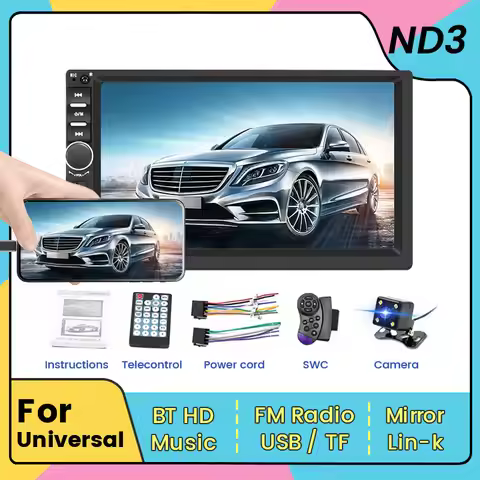 7018B Car Stereo FM Radio 2 din Universal Car Multimedia MP5 Player 7 Inch Touch Screen for benz BMW