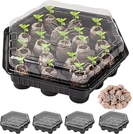 UCandy Seed Starter Kits with Peat Pellets Pod, 19 Cell Seed Starter Tray with Heightened Lid,Thicke