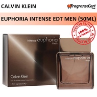Calvin Klein Euphoria Intense EDT for Men (50ml) cK Eau de Toilette Brown [Brand New 100% Authentic Perfume/Fragrance]