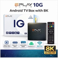 EPLAY 10G Android TV Box, 8K Smart TV Box, 2GB RAM 32GB ROM, WiFi 6, Android 12, Bluetooth 5.2, TV B