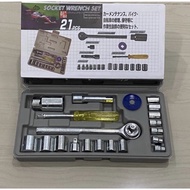MATA 21pcs TAIWAN shock wrench set 21 pis. Socket wrench set 21 pieces taiwan socket wrench set 21pc