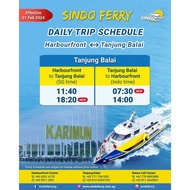 Tanjung Balai 2WA Ferry Tickets by Sindo Ferry (Lowest Price Guarantee)