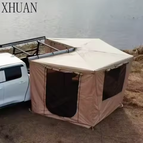 Custom Outdoor Camping Freestanding Awning 4x4 Car Roof Side Awning 270 Degree Foxwing Awning