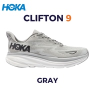 รองเท้าวิ่ง Hoka Clifton 9 Gray Size40-45 รองเท้าผ้าใบผู้ชาย รองเท้าผ้าใบผู้หญิง รองเท้าวิ่งชาย รองเ