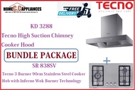 TECNO HOOD AND HOB FOR BUNDLE PACKAGE ( KD 3288 &amp; SR 838SV ) / FREE EXPRESS DELIVERY