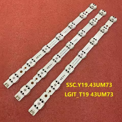 3pcs/set LED Backlight for TV 43UM7600PTA 43UM4390PLC 43UM74006LB 43UM7450PLA 43UM7390PLC 43UM7400PL