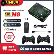 PW M8 64G Video Game Console 64G Built-In 10000 Games Tv Retro Game Console Emulator Game Stick Wire