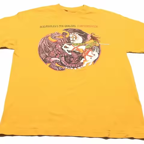 2024 BOB MARLEY & The WAILERS Confrontation Zion Rootswear Vintage T Shirt vintage Summer Casual T-s