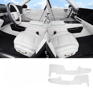 yolandd สำหรับ Lynk & Co 900 2025 หนังออกแบบใหม่ Side Defense Kick Pad Central Control ป้องกันเท้า P