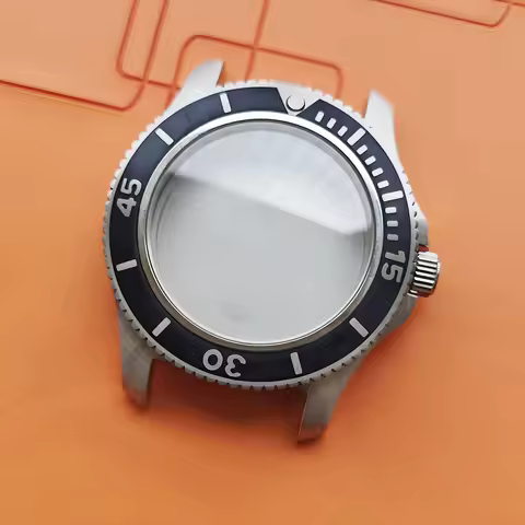 42mm No logo Classic Diver Style Watch Case Fit 31.5mm Dial For ETA2824 ST2130 Breitling Superocean