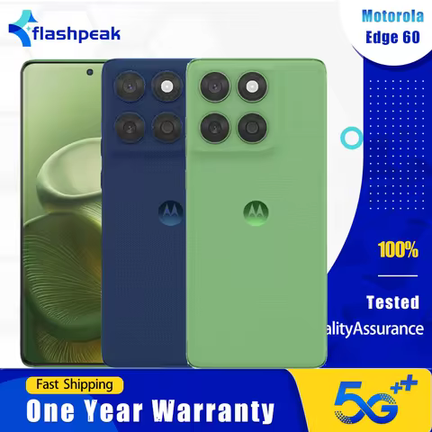 Original Motorola Edge 60 5G SmartPhone Dual SIM 12GB+256GB/512GB NFC 6.67'' P-OLED 120Hz 50MP+10MP 
