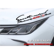 Waterproof Sticker altis gr sport corolla cross Light Eyebrow Rear Bumper Hood Car Reflective Decora