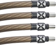NVX Four Pack of 4 AWG Wire End Ferrules with Heat Shrink Tubing Included