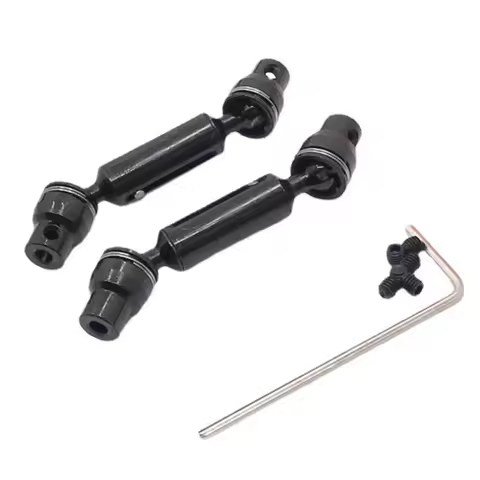 RC Car Parts Metal Upgrade Parts Front And Rear Drive Shafts Fit For WPL 1/10 C74 1/16 Remote Contro