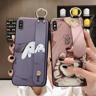GNC| For HUAWEI P20 P30 Lite P40 Pro P50 Mate 10 20 30 40 Nova 3i 4E 5T 7i 7 SE Y9 Prime 2019 Rabbit and cat with strap soft case