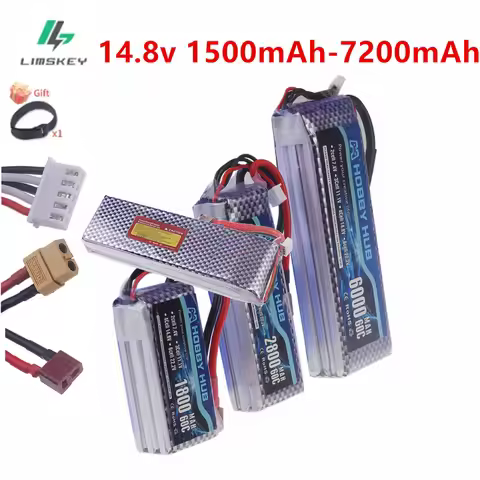 14.8V RC LiPo Battery 4S 1500mAh 2200mAh 3000mAh 3300mAh 4200mah -7200mAh For Car RC Drone Racing Sp