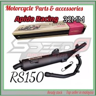 Rs150 apido exhaust exzos cutting standard racing 32/35mm rs150r ekzos