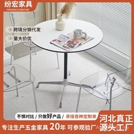 Round Table Small Table Household Outdoor Reception Company Office Cross-Border Nordic Style Dining 