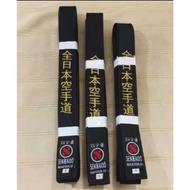 Black Karate Belt Embroidered Master Gi Senkaido