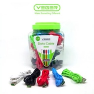 Veger data Cable VP-101 2.4A Micro USB 100Cm/ORIGINAL veger data Cable PER Jar Of 50PCS