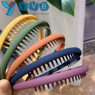 YVE Hair Band Hair Accessories Solid Color Morandi Toothed
