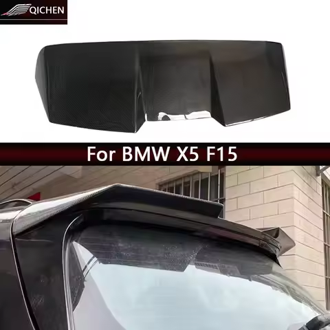 For BMW X5 F15 RGD Style Carbon Fiber Tail fins Top Wing Rear Spoiler Duckbill Car Wing Middle Wing 