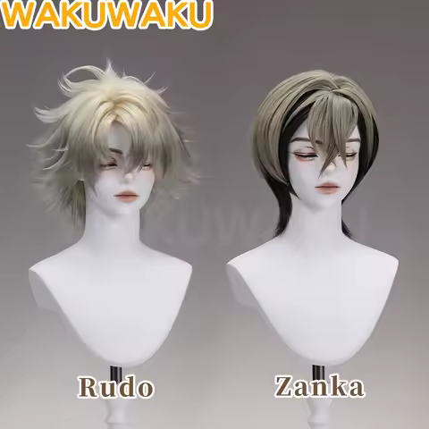 IN STOCK Zanka Rudo Wig Anime Gachiakuta Cosplay Wig WakuWaku Short Hair Men Rudo Surebrec Zanka Nij
