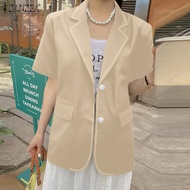 MOMONACO ZANZEA Korean Style Women's Blazer Office Wear Button Up Cardigan Casual Short Sleeve Lapel Suit #10
