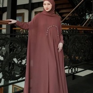 T&M-Kaluna Abaya Kazami Gamis Abaya Lebaran 2025 Abaya Terbaru Mewah Elegan Gamis Abaya Outfit Lebar