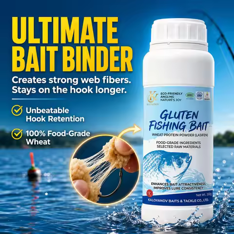 Kaloyanov 250g Wheat Protein Powder Gluten Fishing Bait Lasifen Pure Gluten Bait Binder Additive for