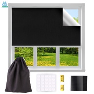 🌟Ship in 1 Day🌟Temporary Blackout Blinds（300x145cm）100% Blackout Material for Any Window Cut to Size