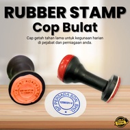 COP BULAT - RUBBER STAMP ROUND/COP COMPANY SYARIKAT/JABATAN/SEKOLAH/BUSINESS/LOGO  🔥🔥