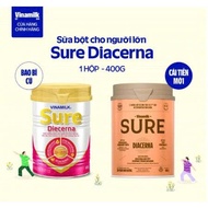 [October 2027 - GENUINE] COMBO 6 Cans of Vinamilk Sure Diecerna Diabetic Milk Powder - Tin box 400g