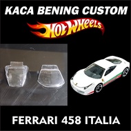 GLASS CUSTOM HOT WHEELS FERRARI 458BENING ITALIA
