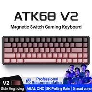 ATK68 V2 Aluminum Magnetic Mechanical Keyboard 60% Hot swappable RGB GASKET Custom Gaming Keyboard