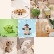 [SG Instock] Penguin egg baguette frog bunny coconut lemonade soft toy keychain plush jellycat