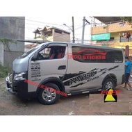 NISSAN NV350 ELF CAR STICKER SIDE BODY STICKER MINIBUS NISMO NV 350
