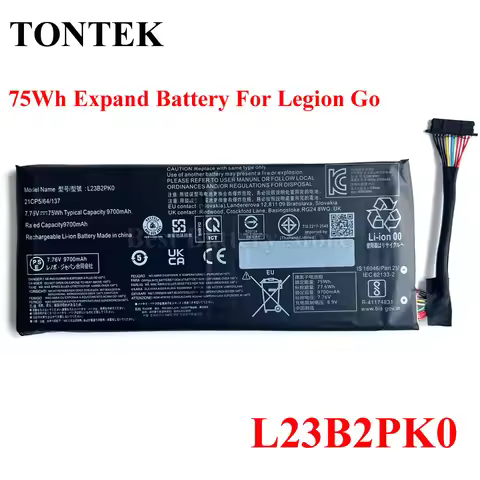 77.6Wh New Expand Capacity L23B2PK0 Battery For Lenovo Legion Go 8APU1 AMD Z1 Extreme Gaming Handhel