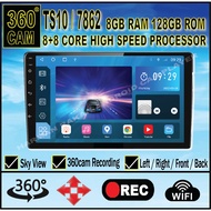 ANDROID PLAYER TS10 8RAM+128ROM 360CAM (8+8 CORE) UNTUK SEMUA KERETA 