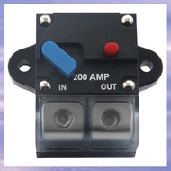 (JMTI) 12-24 Volt DC 200A Circuit Breaker Trolling Motor Auto Car Marine Stereo Audio Inline Fuse Ho