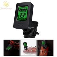 Charging Rotatable Guitar Tuner Tunning Acoustic Electric Guitar Bass Mandolin