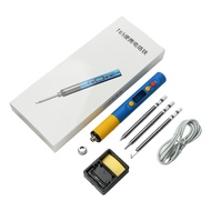 เครื่องเชื่อมเหล็กอัจฉริยะแบบพกพาเครื่องเชื่อมเหล็ก PD65W T65 180-500 °C Qc/ พลังงานโปรโตคอลการจัดส่