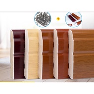 Solid Wood Paint Skirting Line European White Baseboard Flat Wood Floor Skirting Antique Corner Line