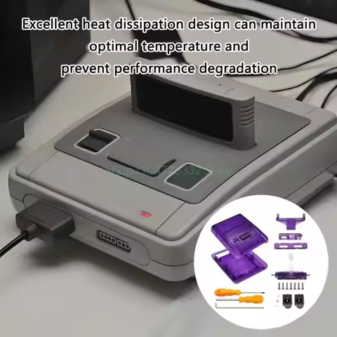 Shockproof Shell Impact Resistant Case Shell for Retro Game Console Gaming Accessory Clear Box Repla