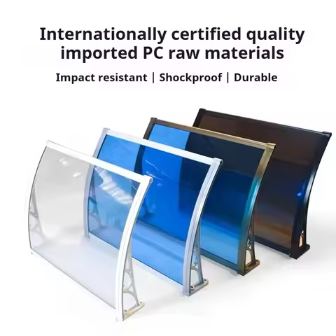 Window Awning Door Canopy 60x60 80x80 60x100 Window Awning Overhead Modern Polycarbonate Cover Outdo