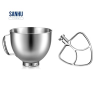 Stainless Steel Bowl Mixer Aid Paddle for KitchenAid 4.5-5Quart Tilt Head Stand Mixer for KitchenAid Mixer Flour Cake Replacement Accessories